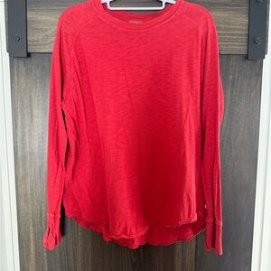 Zella Red Long Sleeve Top